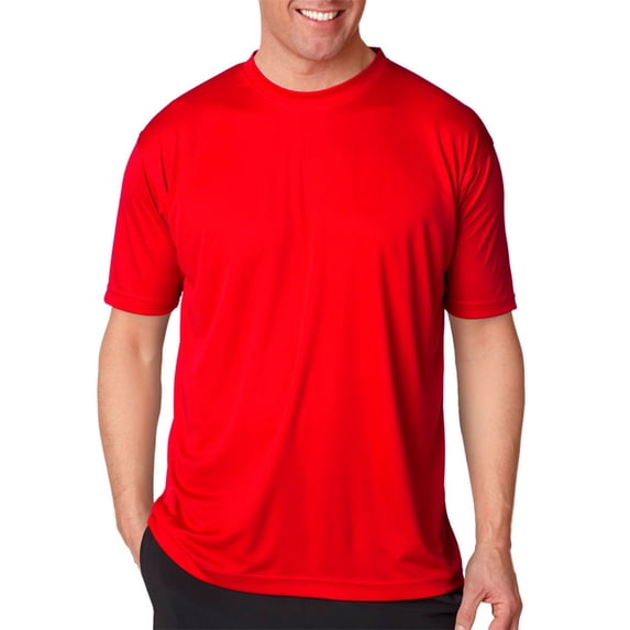 UltraClub 8420 Men's Sport Interlock T-Shirt -Red-2X-Large