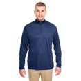 thumbnail image 1 of UltraClub 8424 Men's Cool Dry Sport Interlock Quarter-Zip Pullover - Navy - 3XL, 1 of 2