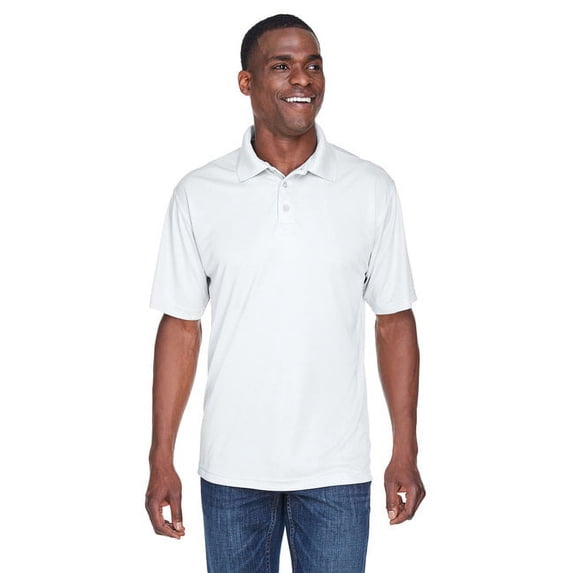 UltraClub 8425 Performance Interlock Polo White 4X-Large