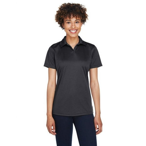 UltraClub 8425L Ladies Performance Interlock Polo Black XX-Large