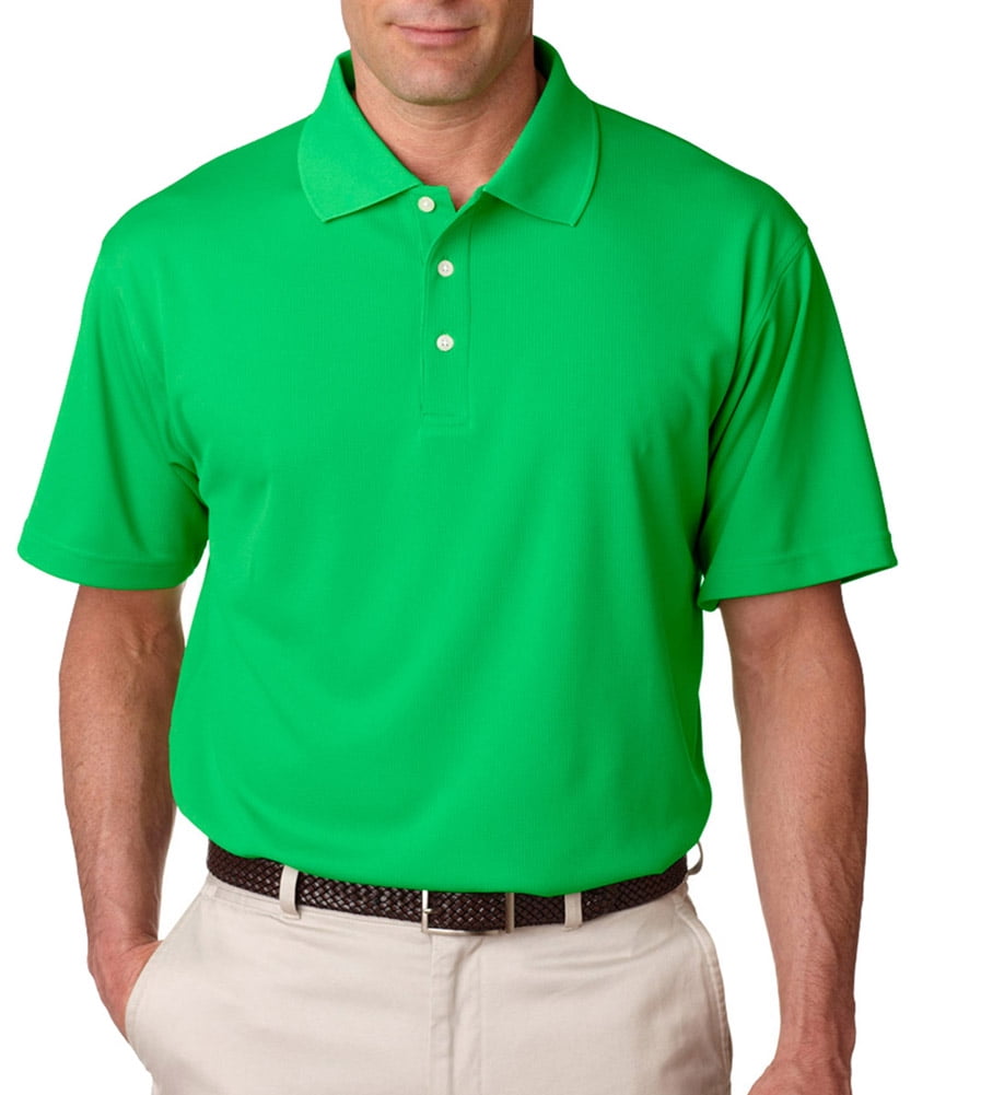 UltraClub 8445 Men s Stain Release Polo Shirt Cool Green Medium