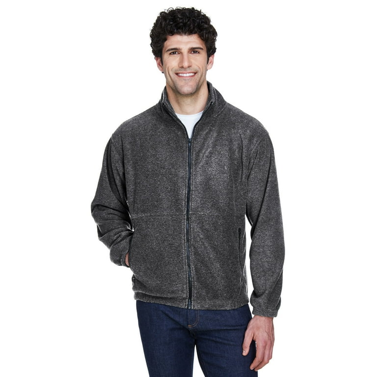 UltraClub 8485 Men s Iceberg Fleece Full Zip Jacket Walmart