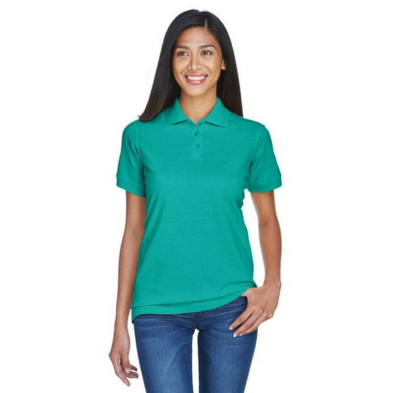 UltraClub 8530 Ladies Classic S-Sleeve Pique Polo Jade X-Small