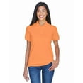 thumbnail image 1 of UltraClub 8530 Ladies Classic S-Sleeve Pique Polo Tangerine X-Small, 1 of 3