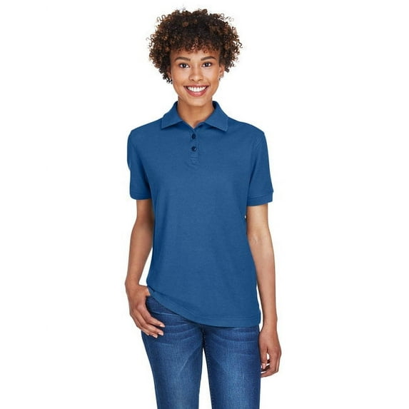 UltraClub 8541 Ladies Whisper Pique Polo Indigo XX-Large