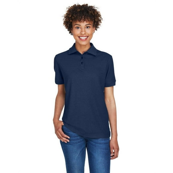 UltraClub 8541 Ladies Whisper Pique Polo Navy XX-Large