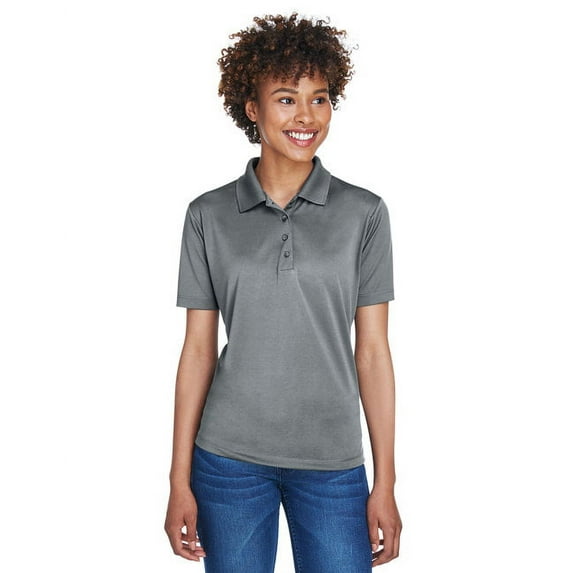 UltraClub 8610L Ladies Performance Polo - Charcoal - 3XL