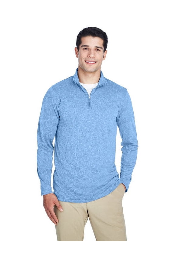 8618 Men's Cool & Dry Heathered Performance Quarter-Zip