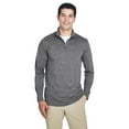thumbnail image 1 of UltraClub 8618 Men's Cool & Dry Heathered Performance Quarter-Zip, 1 of 3