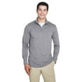 thumbnail image 1 of UltraClub 8618 Men's Cool & Dry Heathered Performance Quarter-Zip, 1 of 3