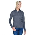 thumbnail image 1 of UltraClub 8618W Ladies Cool & Dry Heathered Performance Quarter-Zip, 1 of 3