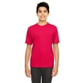 thumbnail image 1 of UltraClub 8620Y Youth Cool Dry Basic Performance T-Shirt - Red - Large, 1 of 2