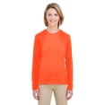 thumbnail image 1 of UltraClub 8622W Ladies Cool Dry Performance Long-Sleeve T-Shirt - Bright Orange - 3XL, 1 of 2