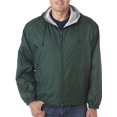 thumbnail image 1 of UltraClub 8915 Adult Fleece-Lined Hooded Jacket - Forest Green, Medium, 1 of 1