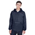 thumbnail image 1 of UltraClub 8925 Adult Quarter-Zip Hooded Pullover Pack-Away Jacket, 1 of 3