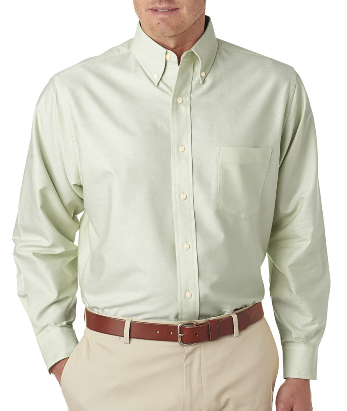 UltraClub 8970 Men's Classic Wrinkle-Resistant Long-Sleeve Oxford - image 1 of 3