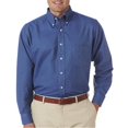thumbnail image 1 of UltraClub 8970T Mens Tall Classic Wrinkle-Free Long-Sleeve Oxford Shirt - French Blue, 2XLT, 1 of 1