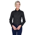 thumbnail image 1 of UltraClub 8976 Ladies Whisper Twill Black XXX-Large, 1 of 2