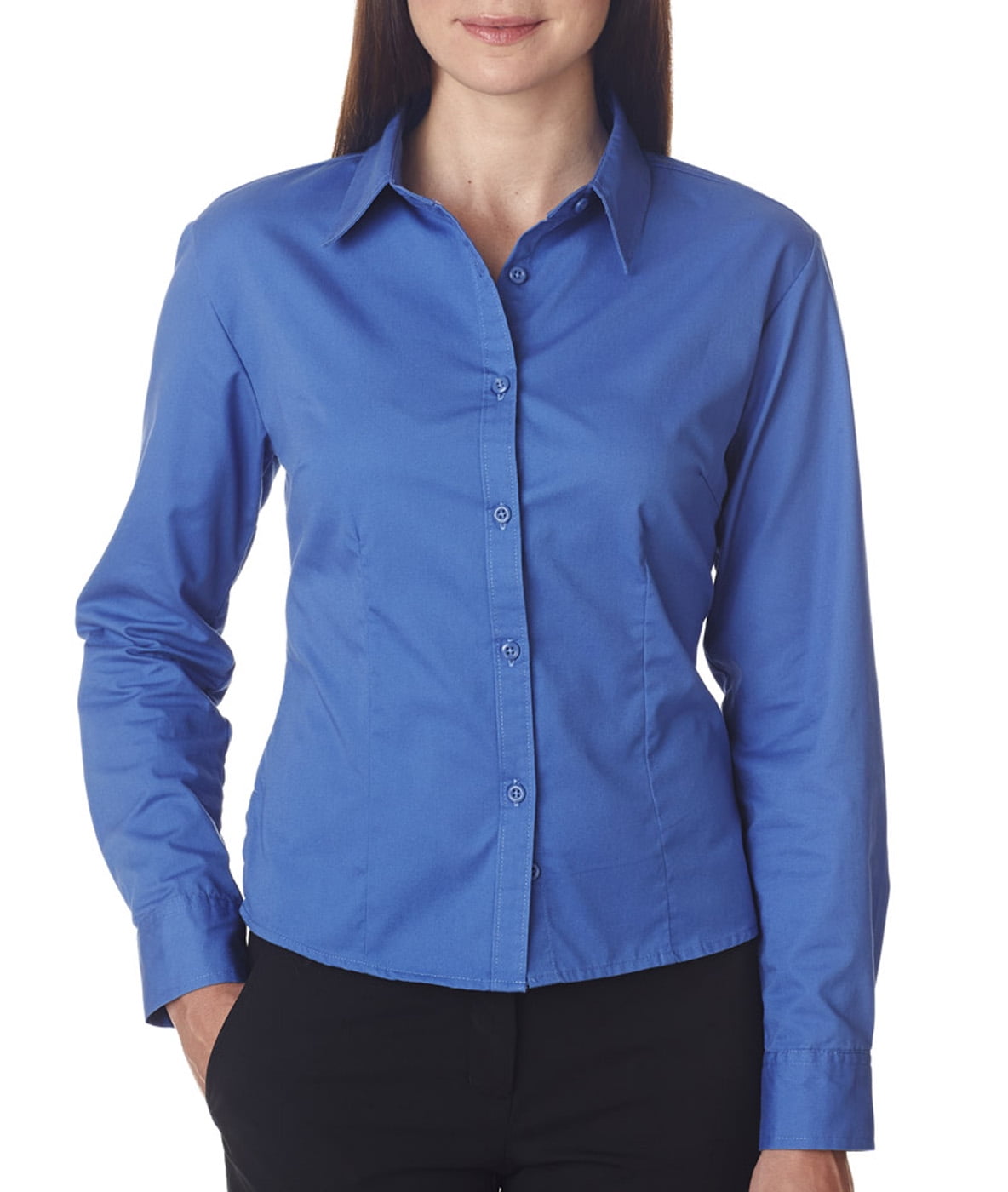 Ultraclub Dc UltraClub 8976 Ladies Whisper Twill French Blue XX-Large - Walmart.com