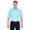 thumbnail image 1 of 8977 UltraClub Men's Whisper Twill Short-Sleeve Plain Dress Shirt, 1 of 3