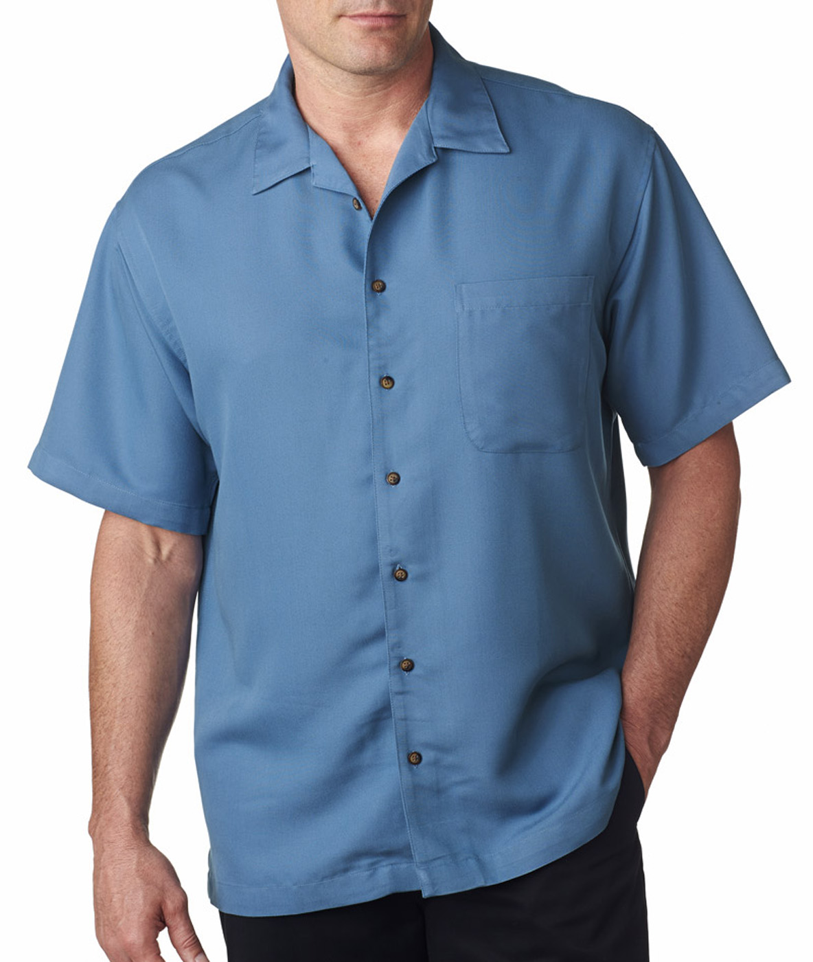 UltraClub Men's Cabana Breeze Camp Shirt, Style 8980