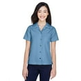 thumbnail image 1 of UltraClub 8981 Ladies Solid Camp Shirt Wedgewood XXX-Large, 1 of 3