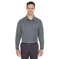 thumbnail image 1 of UltraClub Adult Cool & Dry Long-Sleeve Mesh Piqué Polo 3XL CHARCOAL, 1 of 3