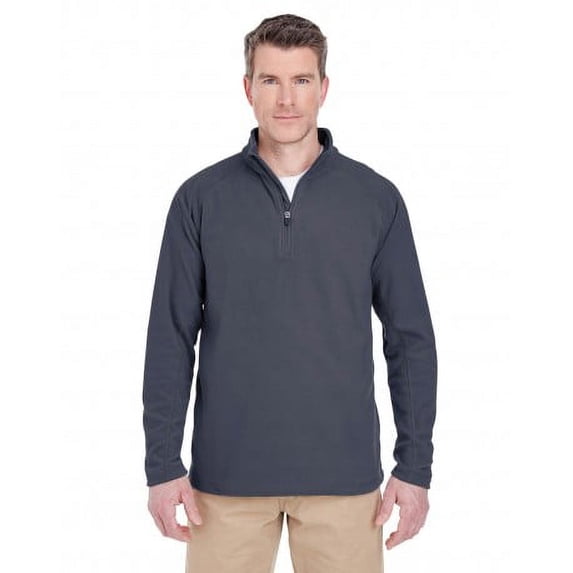 UltraClub Adult Cool & Dry Quarter-Zip Microfleece - 8180 Flint M