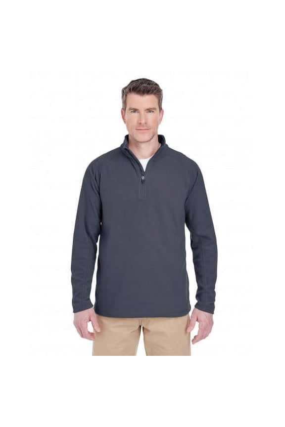 Adult Cool & Dry Quarter-Zip Microfleece - 8180 Flint M