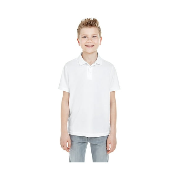 UltraClub Big Boy's Cool & Dry Mesh Pique Polo Shirt, Style 8210Y