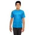thumbnail image 1 of UltraClub Big Boys' Athletic Performance Crewneck T-Shirt, Sapphire, Small, 1 of 3