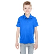 UltraClub Big Boys' Moisture Wicking Dry Mesh Pique Polo Shirt, Royal, X-Large