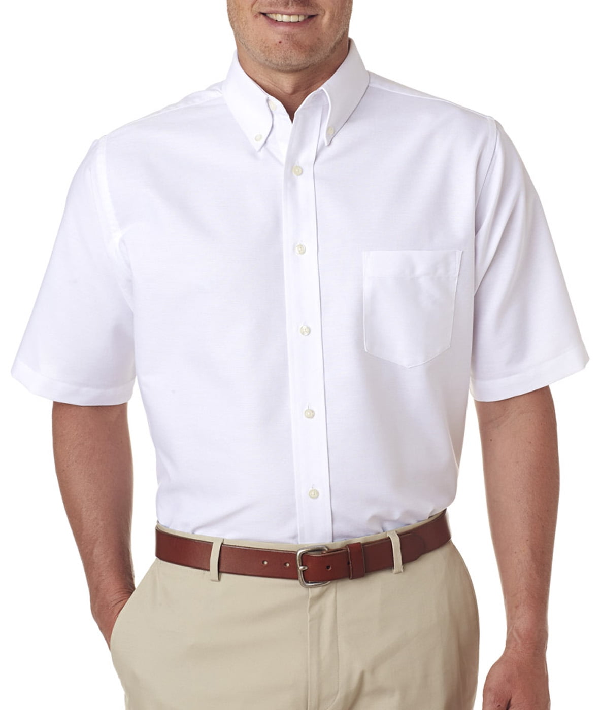 Classic WrinkleFree ShortSleeve Oxford (8972) White, L