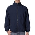 thumbnail image 1 of UltraClub Iceberg Fleece Full-Zip Jacket (8485) Navy, 4XL, 1 of 2