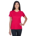 thumbnail image 1 of UltraClub Ladies Cool & Dry Basic Performance T-Shirt, Red - L, 1 of 3