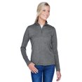 thumbnail image 1 of UltraClub Ladies' Cool & Dry Heathered Performance Quarter-Zip - 8618W, 1 of 4