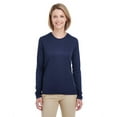 thumbnail image 1 of UltraClub Ladies' Cool & Dry Performance Long-Sleeve Top 2XL NAVY, 1 of 3