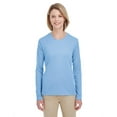thumbnail image 1 of UltraClub Ladies' Cool & Dry Performance Long-Sleeve Top XL COLUMBIA BLUE, 1 of 3
