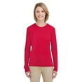 thumbnail image 1 of UltraClub Ladies' Cool & Dry Performance Long-Sleeve Top XL RED, 1 of 3