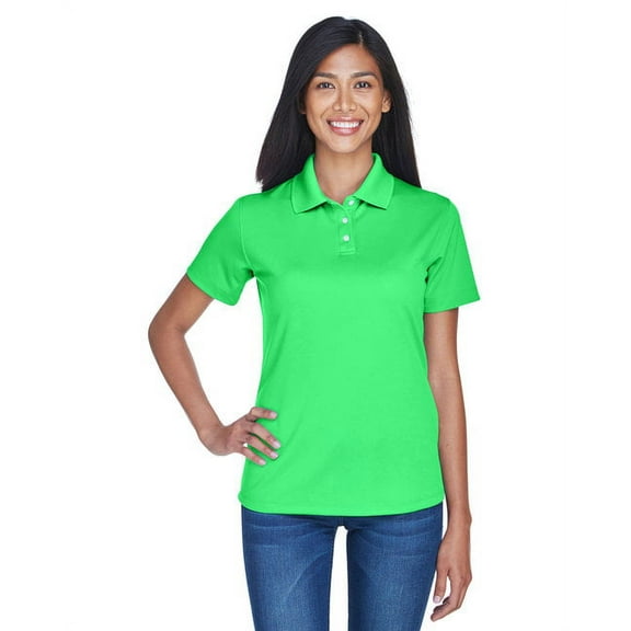 UltraClub Ladies' Cool & Dry Stain-Release Performance Polo XL COOL GREEN