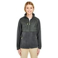 thumbnail image 1 of UltraClub Ladies' Fleece Jacket with Quilted Yoke Overlay, 1 of 3