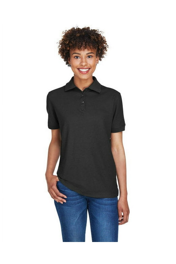Ladies' Whisper Piqué Polo 3XL BLACK