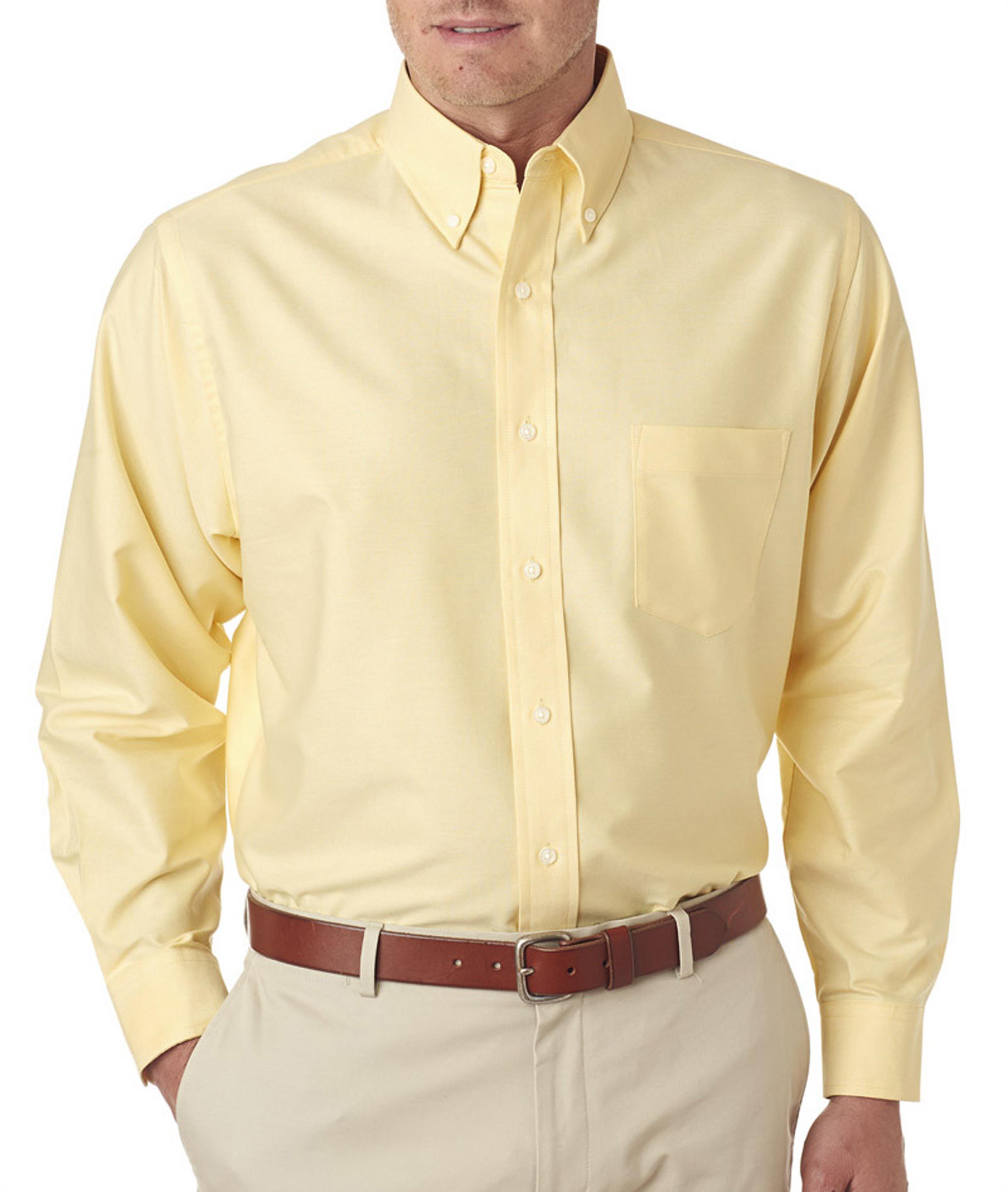 UltraClub Men's Classic Wrinkle-Resistant Long-Sleeve Oxford - image 1 of 3