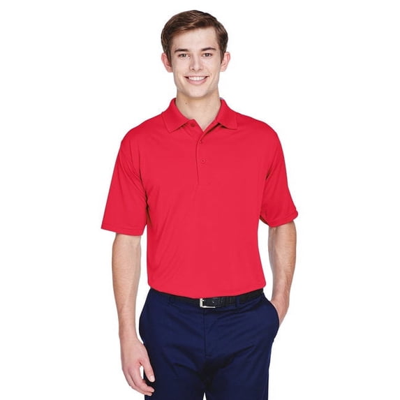 UltraClub Men's Cool & Dry 8-Star Elite Performance Interlock Polo 2XL RED