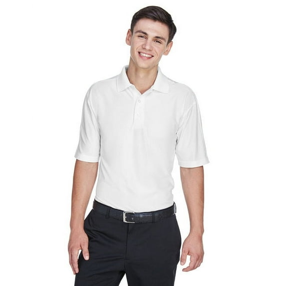 UltraClub Men's Cool & Dry Elite Performance Polo 2XL WHITE
