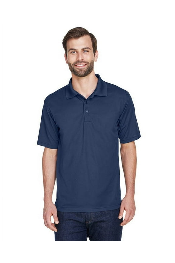 Men's Cool & Dry Mesh Pique Polo Shirt, NAVY, X-Large