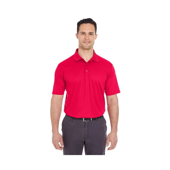 UltraClub Men's Cool & Dry Mesh Pique Polo Shirt, Style 8210