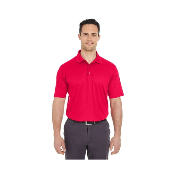 UltraClub Men's Cool & Dry Mesh Pique Polo Shirt, Style 8210
