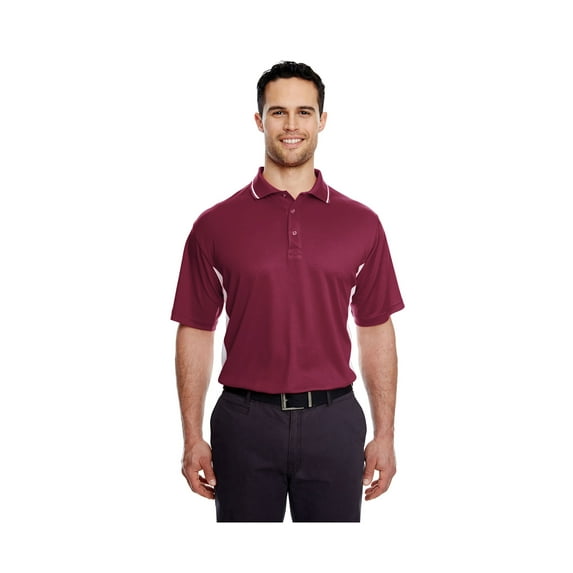 UltraClub Men's Cool & Dry Sport 2-Tone Polo Shirt, Style 8406
