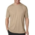 thumbnail image 1 of UltraClub Men's Cool & Dry Sport Performance Interlock T-Shirt L SAND, 1 of 3
